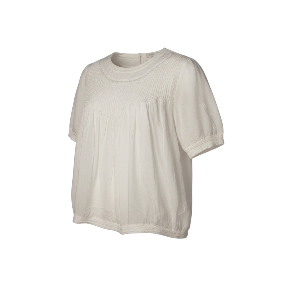 Wilfred Ivory Peasant-Style Blouse - Small